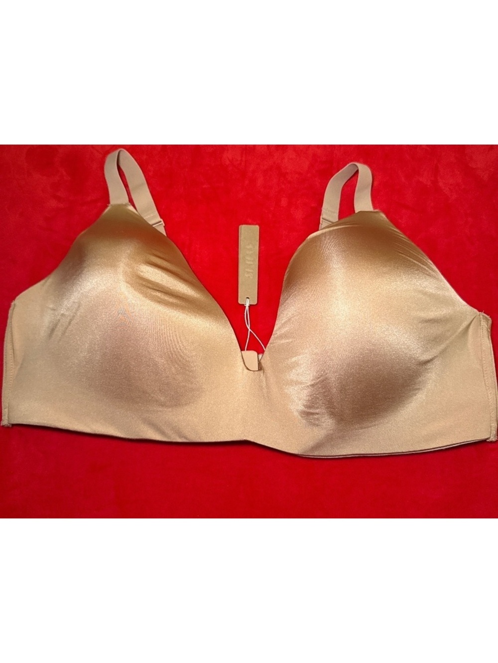 Wireless Lightly Lined Bra Color Ochre Size 46D